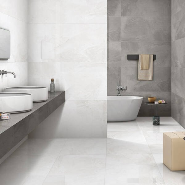 light grey tiles , bathroom tiles , bathroom floor tiles , light dark grey combination , floor tiles , wall tiles